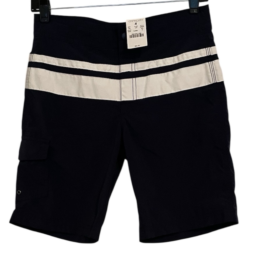 NWT Crewcuts J. Crew Original Boards Shorts Swim Trunks Size 12 Navy